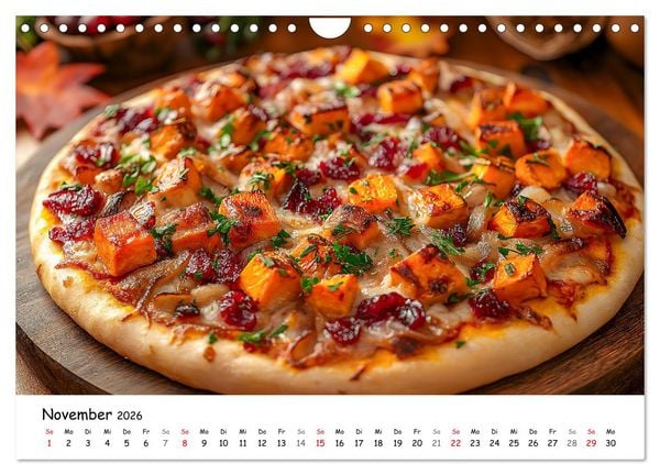 Produktbild: Pizza geht immer - Zu jeder Jahreszeit (Wandkalender 2026 DIN A4 quer), CALVENDO Monatskalender