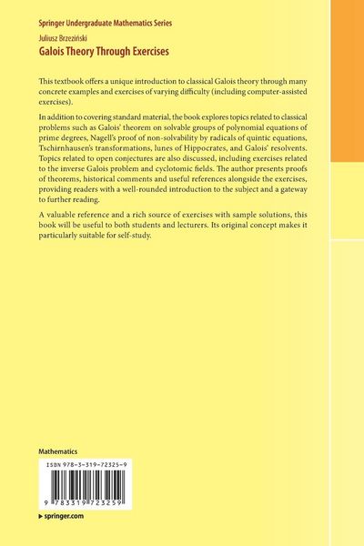 Produktbild: Galois Theory Through Exercises