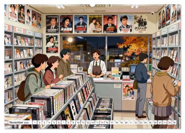 Produktbild: Zeitreise nach Tokio (Wandkalender 2026 DIN A2 quer), CALVENDO Monatskalender