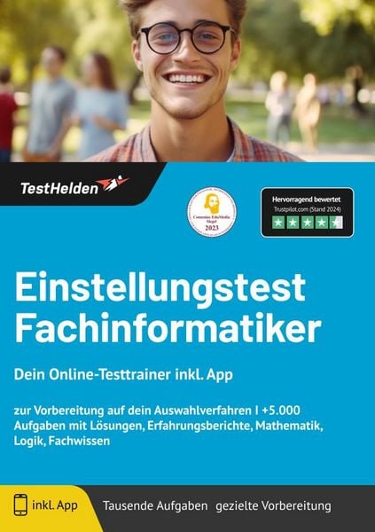 Produktbild: Einstellungstest Fachinformatiker: Dein Online-Testtrainer inkl. App - zur Vorbe