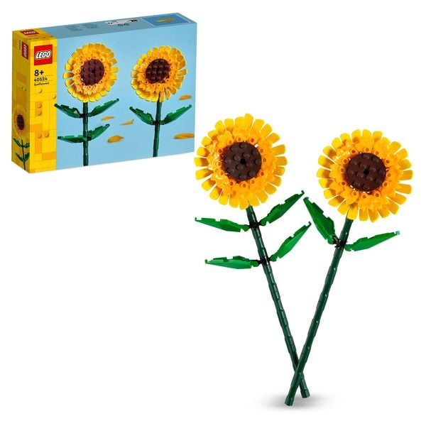 LEGO Sonnenblumen, Set mit künstlichen Blumen, Kinderzimmer-Deko 40524