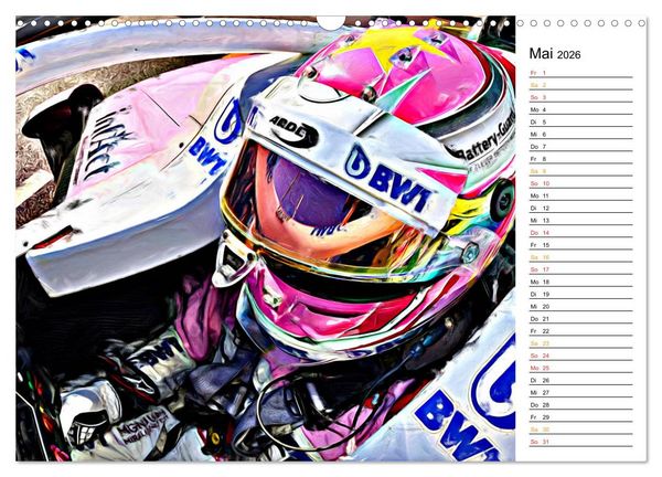 Produktbild: Cockpit, Helm und Halo (Wandkalender 2026 DIN A3 quer), CALVENDO Monatskalender