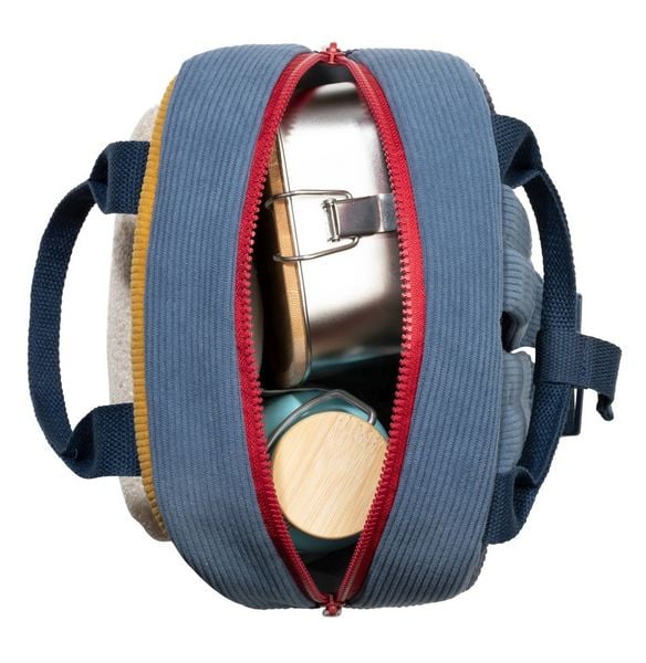 Produktbild: SIEBER Gl&uuml;hw&uuml;rmchen - Kinderrucksack, KIGA Kindergartenrucksack Elena, ocker/dunkelblau, 7 Liter