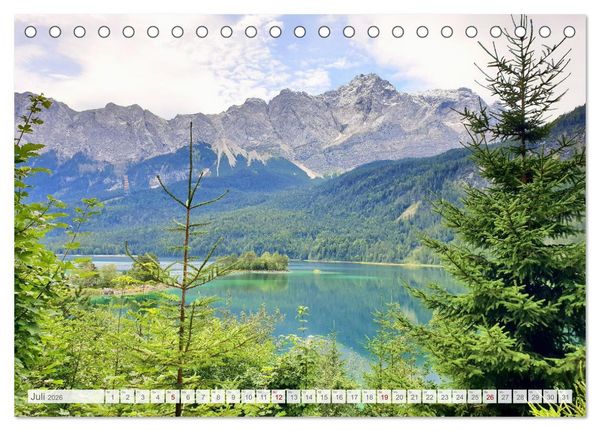 Produktbild: Mein Eibsee - Die Perle unterhalb der Zugspitze im Jahresverlauf (Tischkalender 2026 DIN A5 quer), CALVENDO Monatskalender