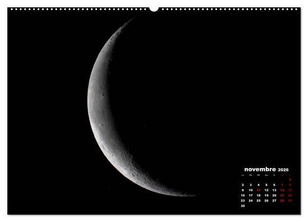 Produktbild: Phases de la lune (Calendrier mural 2026 DIN A2 vertical) calendrier de bureau