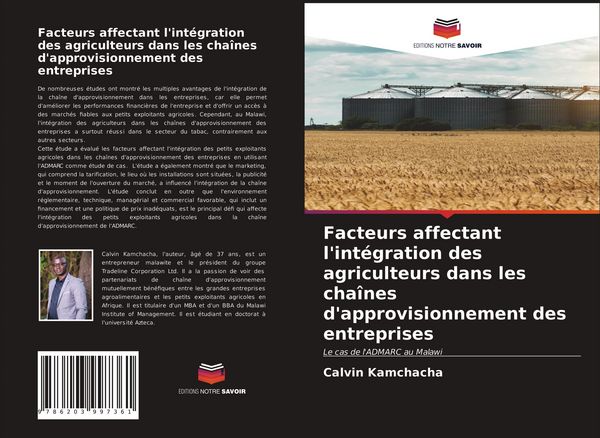 Produktbild: Facteurs affectant l'int&eacute;gration des agriculteurs dans les cha&icirc;nes d'approvisionnement des entreprises