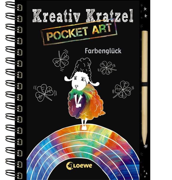 Produktbild: Kreativ-Kratzel Pocket Art: Farbengl&uuml;ck