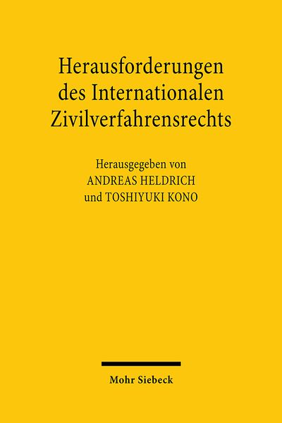 Produktbild: Herausforderungen des Internationalen Zivilverfahrensrechts
