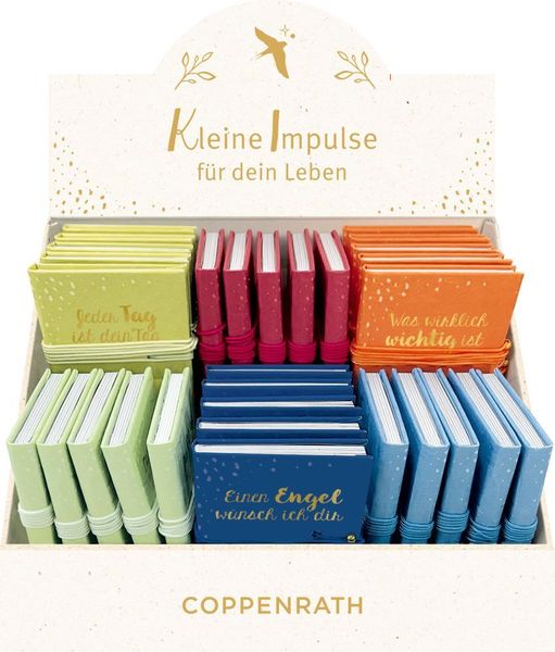 Produktbild: Miniaturb&uuml;cher mit Wickelverschluss - Kleine Impulse f&uuml;r dein Leben