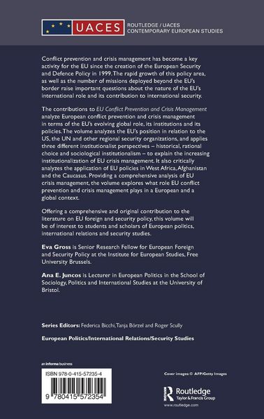 Produktbild: EU Conflict Prevention and Crisis Management