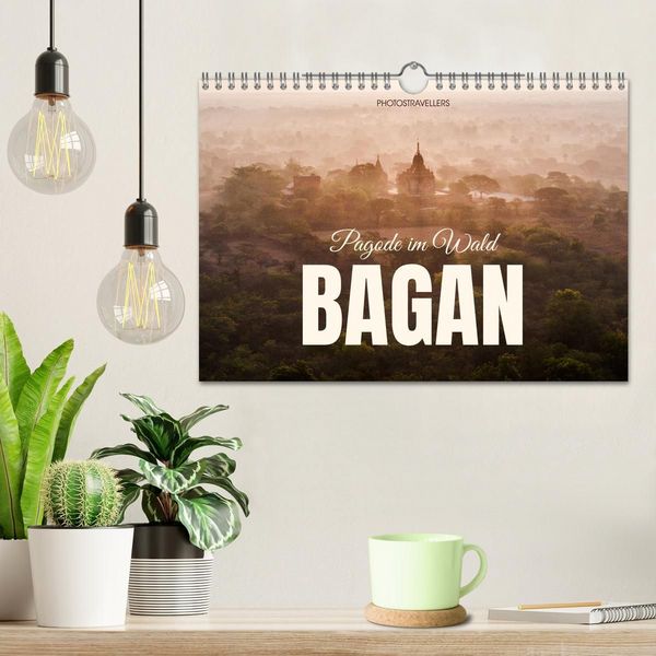 Produktbild: Bagan - Pagode im Wald (Wandkalender 2027 DIN A4 quer), CALVENDO Monatskalender
