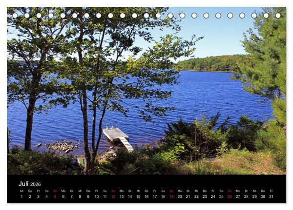 Produktbild: Bilderreise Nova Scotia (Tischkalender 2026 DIN A5 quer), CALVENDO Monatskalender