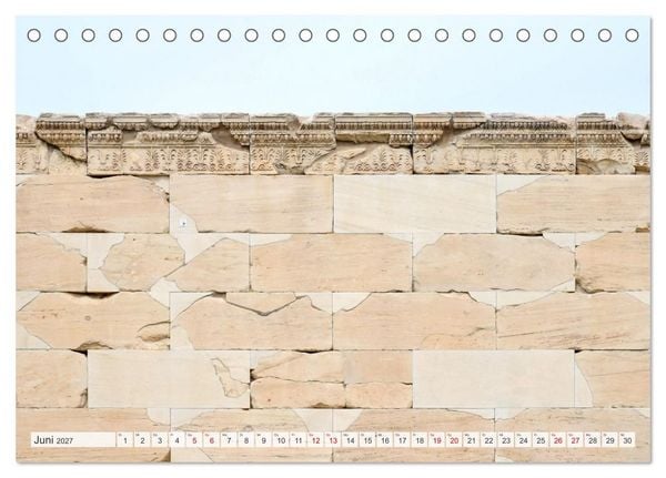 Produktbild: Die Architektur des alten Griechenlands (Tischkalender 2027 DIN A5 quer), CALVENDO Monatskalender