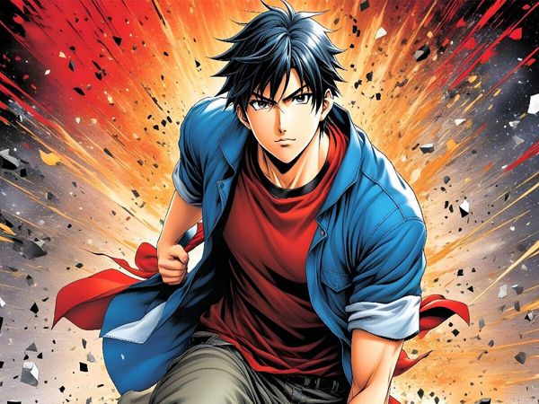 Produktbild: CALVENDO Puzzle Manga Superheld Daichi Rindou - Der Fels in der Brandung | 1000 Teile Lege-Gr&ouml;&szlig;e 64x48cm Foto-Puzzle f&uuml;r gl&uuml;ckliche Stunden