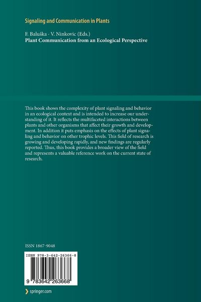 Produktbild: Plant Communication from an Ecological Perspective