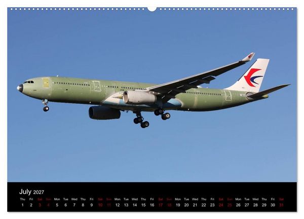 Produktbild: Widebody Jets (High Quality Premium Wall Calendar 2027 DIN A2 landscape),CALVENDO 12 Month Wall Calendar