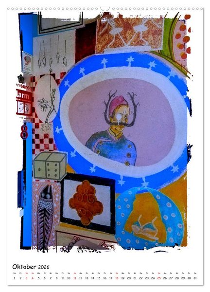 Produktbild: Street Art in Gent (Wandkalender 2026 DIN A2 hoch), CALVENDO Monatskalender