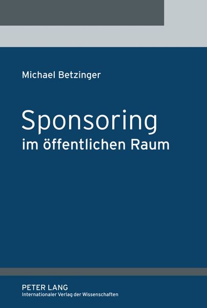 Produktbild: Sponsoring im &ouml;ffentlichen Raum