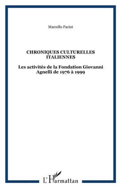 Produktbild: Chroniques Culturelles Italiennes
