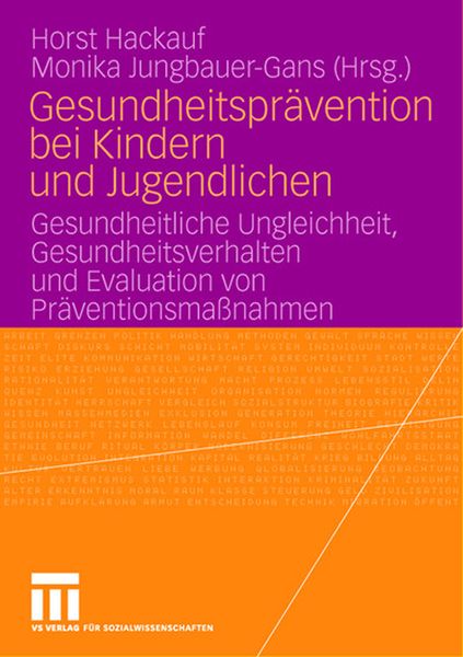 Produktbild: Gesundheitspr&auml;vention bei Kindern und Jugendlichen