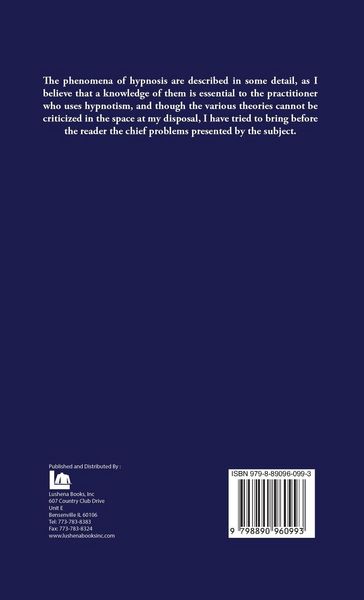 Produktbild: An Introduction to the Study of Hypnotism