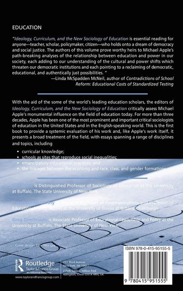 Produktbild: Ideology, Curriculum, and the New Sociology of Education