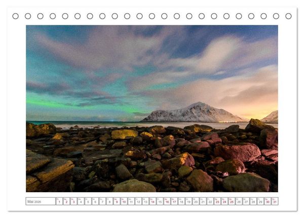 Produktbild: Geheimnisvolle Lofoten (Tischkalender 2026 DIN A5 quer), CALVENDO Monatskalender