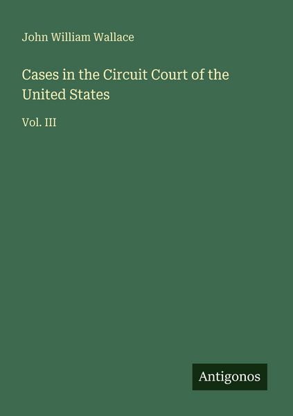 Produktbild: Cases in the Circuit Court of the United States