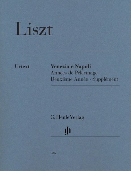 Franz Liszt - Venezia e Napoli