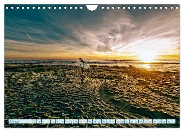 Produktbild: Surfen - so cool (Wandkalender 2026 DIN A4 quer), CALVENDO Monatskalender