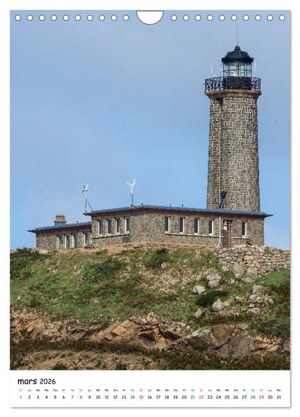 Produktbild: Phares Bretons (Calendrier mural 2026 DIN A4 horizontal), CALVENDO calendrier mensuel