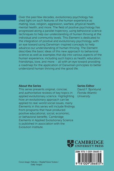 Produktbild: An Introduction to Positive Evolutionary Psychology