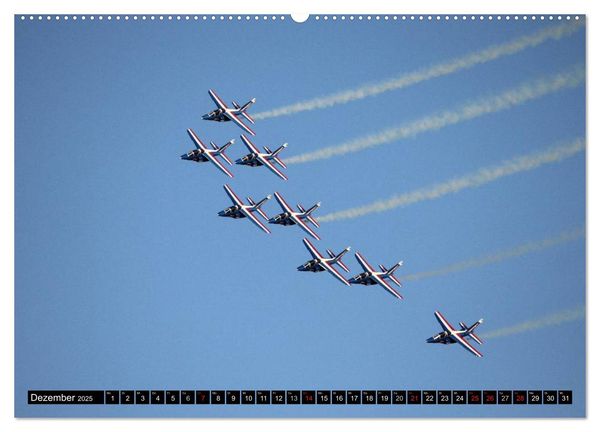 Produktbild: Augenblicke in der Luft: Patrouille de France (hochwertiger Premium Wandkalender 2025 DIN A2 quer), Kunstdruck in Hochglanz