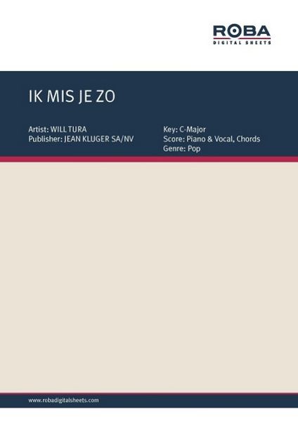 Produktbild: Ik Mis Je Zo