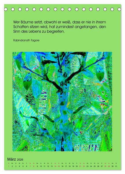 Produktbild: NaturVisionen (Tischkalender 2026 DIN A5 hoch), CALVENDO Monatskalender