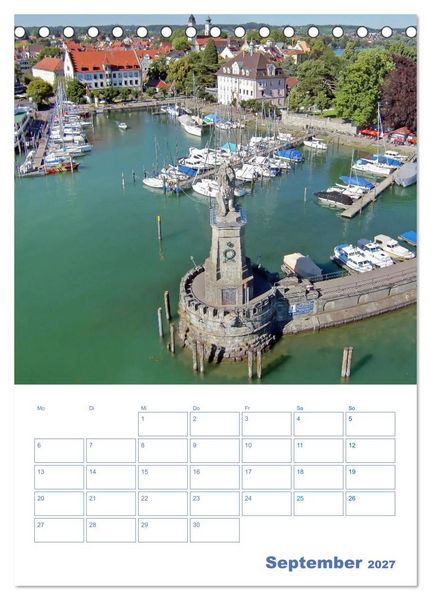 Produktbild: Lindau. Die Gl&uuml;cksfinder-Insel (Tischkalender 2027 DIN A5 hoch), CALVENDO Monatskalender