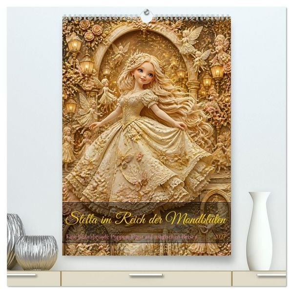 Produktbild: Stella im Reich der Mondbl&uuml;ten (hochwertiger Premium Wandkalender 2027 DIN A2 hoch), Kunstdruck in Hochglanz