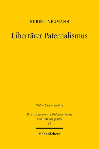 Produktbild: Libert&auml;rer Paternalismus