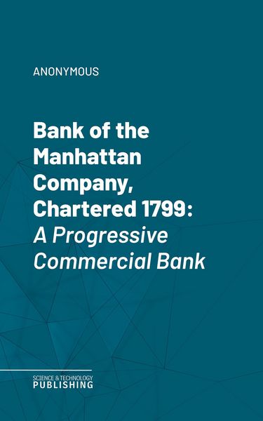 Produktbild: Bank of the Manhattan Company, Chartered 1799