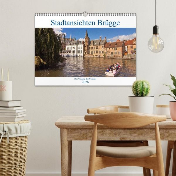Produktbild: Stadtansichten Br&uuml;gge - das Venedig des Nordens (Wandkalender 2026 DIN A3 quer), CALVENDO Monatskalender