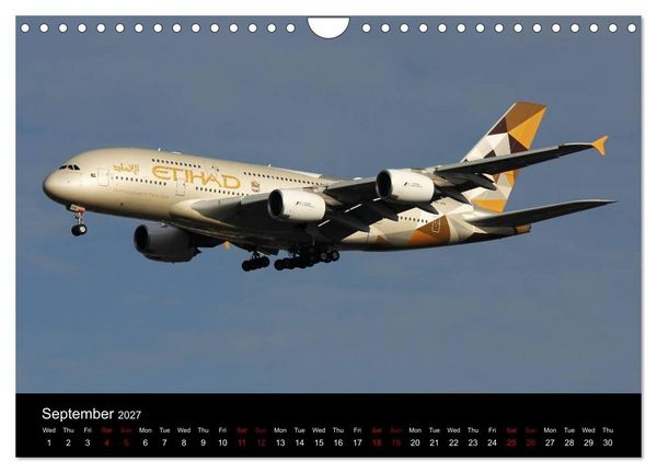 Produktbild: Widebody Jets (Wall Calendar 2027 DIN A4 landscape), CALVENDO 12 Month Wall Calendar