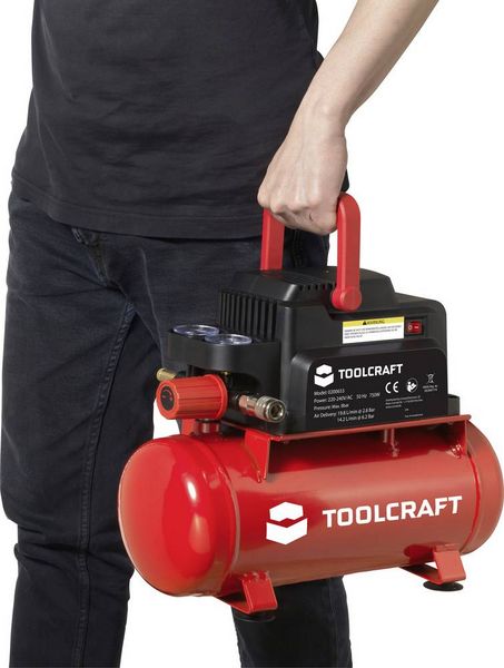 Produktbild: TOOLCRAFT Druckluft-Kompressor 6l 8 bar