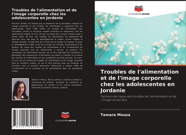 Produktbild: Troubles de l'alimentation et de l'image corporelle chez les adolescentes en Jordanie