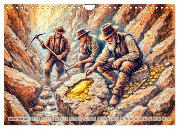 Produktbild: Auf den Spuren des Goldes - Vom Goldrausch am Yukon River (Wandkalender 2026 DIN A4 quer), CALVENDO Monatskalender