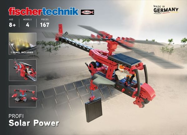 Fischertechnik 559882 - PROFI Solar Power, 4 Modelle, Konstruktionsbaukasten