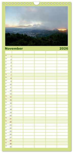Produktbild: Familienplaner 2026 - Teneriffa - Insel der Vielf&auml;ltigkeit mit 5 Spalten (Wandkalender, 21 x 45 cm) CALVENDO