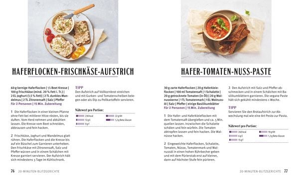 Produktbild: Hafer Express-Rezepte