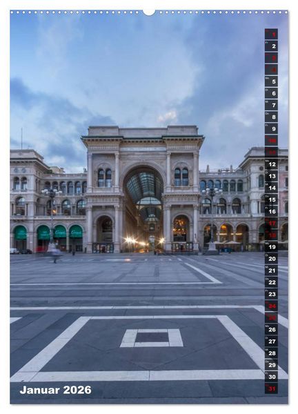Produktbild: MAILAND Prachtvolle Impressionen (hochwertiger Premium Wandkalender 2026 DIN A2 hoch), Kunstdruck in Hochglanz