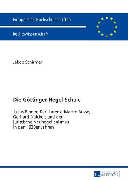 Produktbild: Die G&ouml;ttinger Hegel-Schule