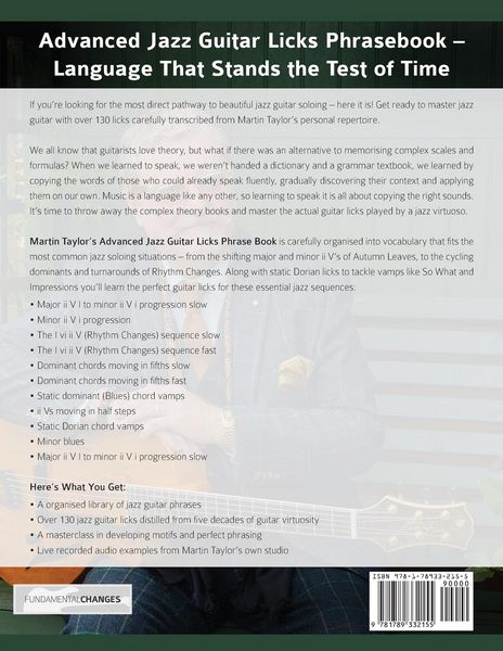 Produktbild: Martin Taylor's Advanced Jazz Guitar Licks Phrase Book